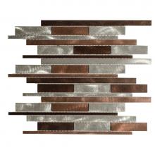 Merola Tile GMETABRCKNO - G-276 Metallic Noce Brick