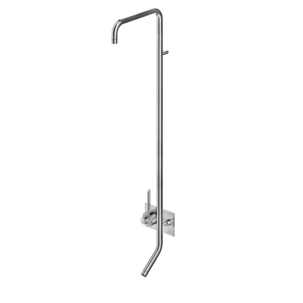 Thermostatic Shower and Bath mixer WITHOUT Shower Head - Matte