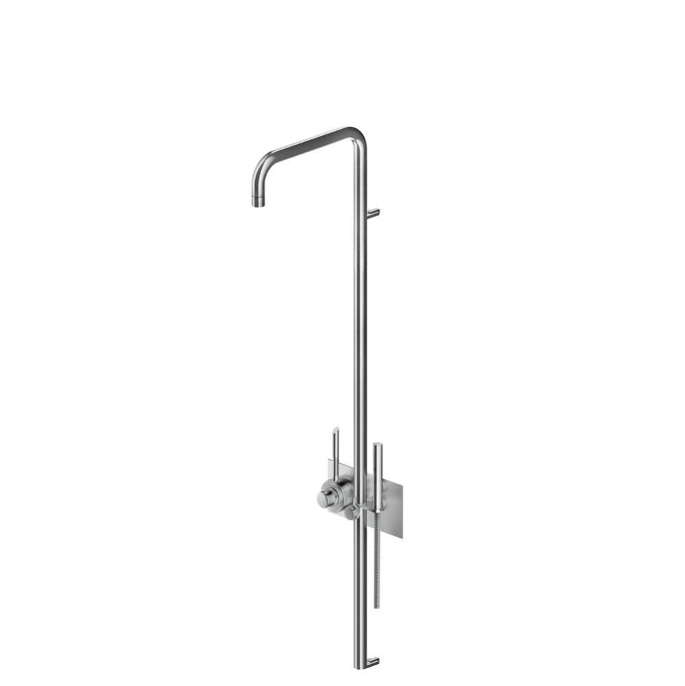 Thermostatic Shower with hand shower WITHOUT Shower Head -Matte TRIM ONLY