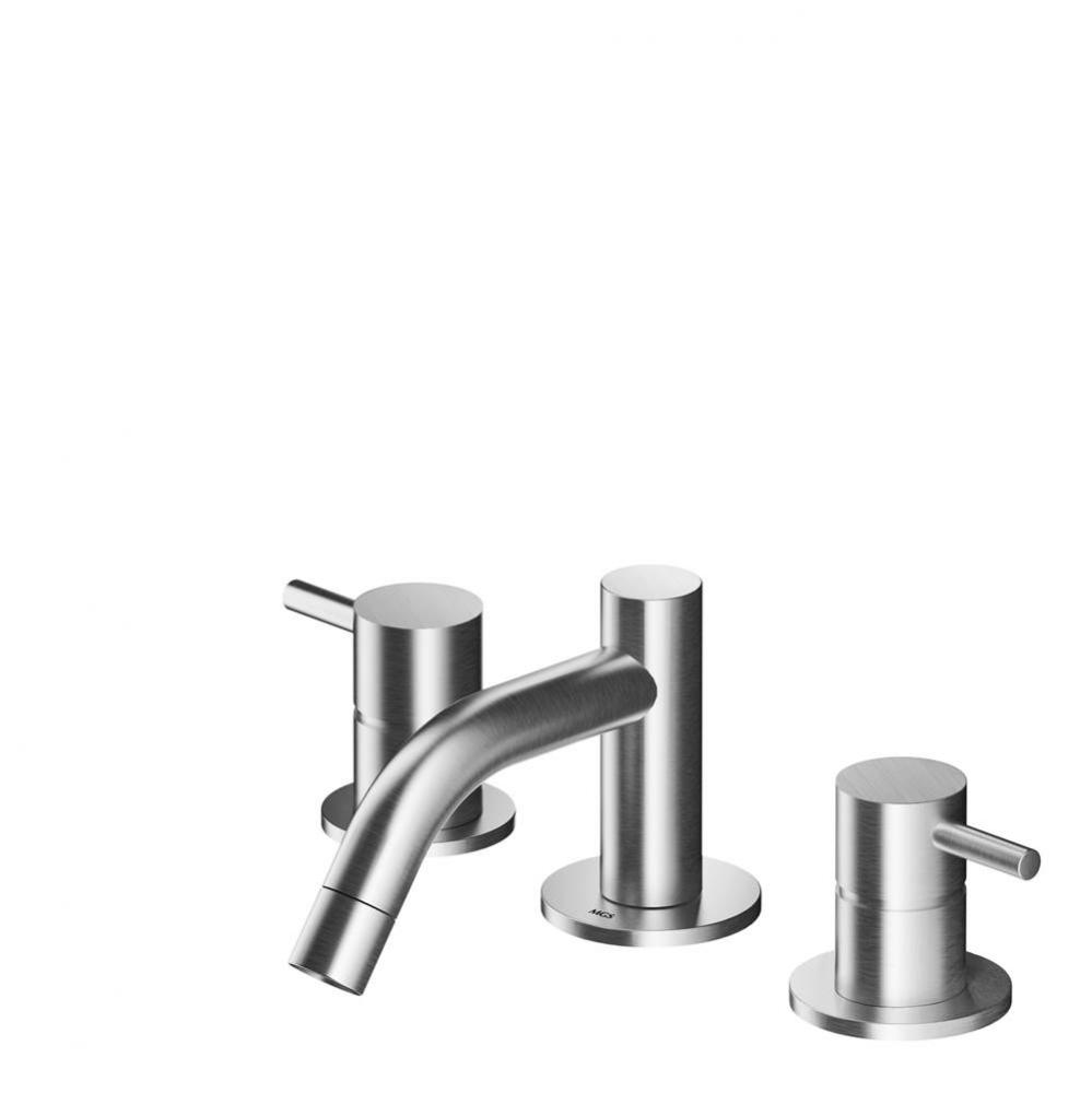 3 hole mixer horizontal Spout - no waste - Matte