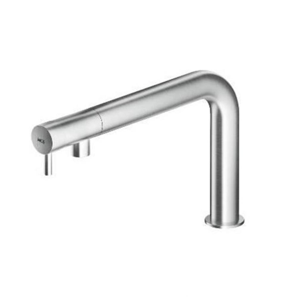 Single lever mixer with swivel outlet - Matte - Kunrled handle