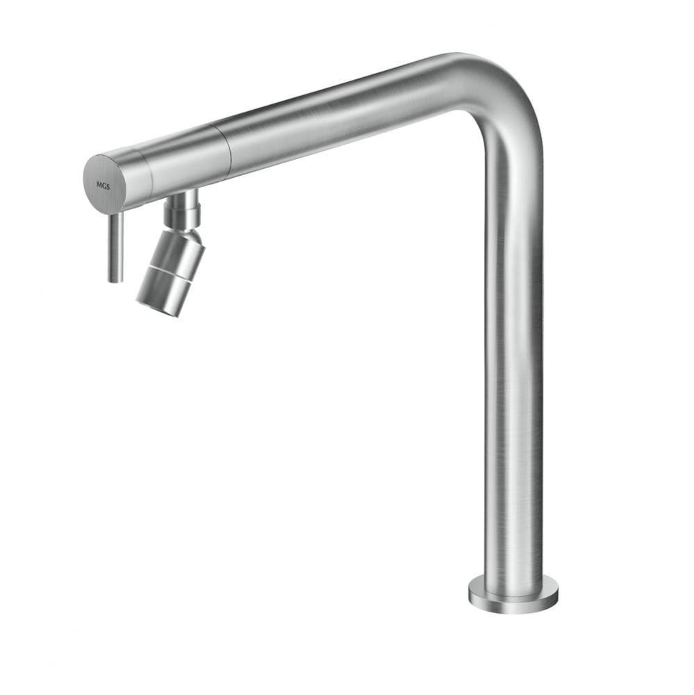 Nemo RH - Single lever mixer with swivel outlet - Matte - Knurled handle