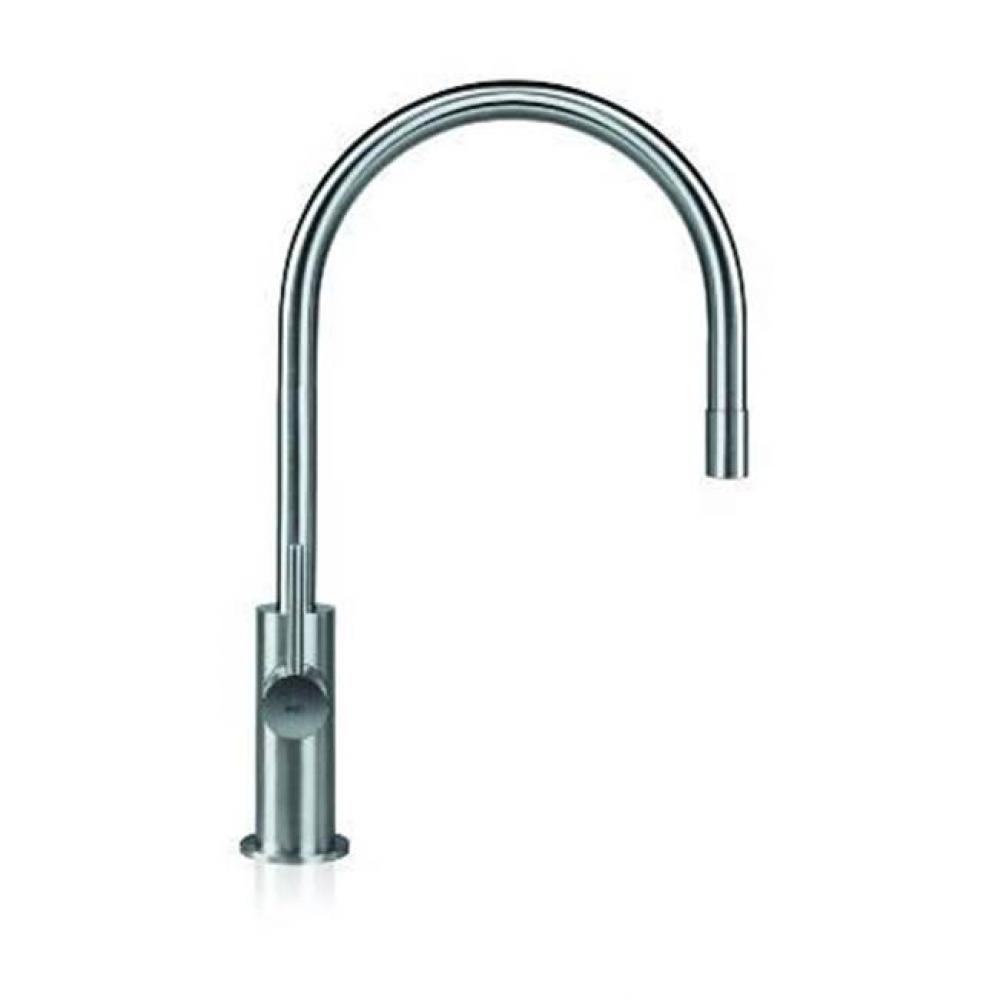 Single lever mixer with pull-out spout - Matte, Knurled Handle