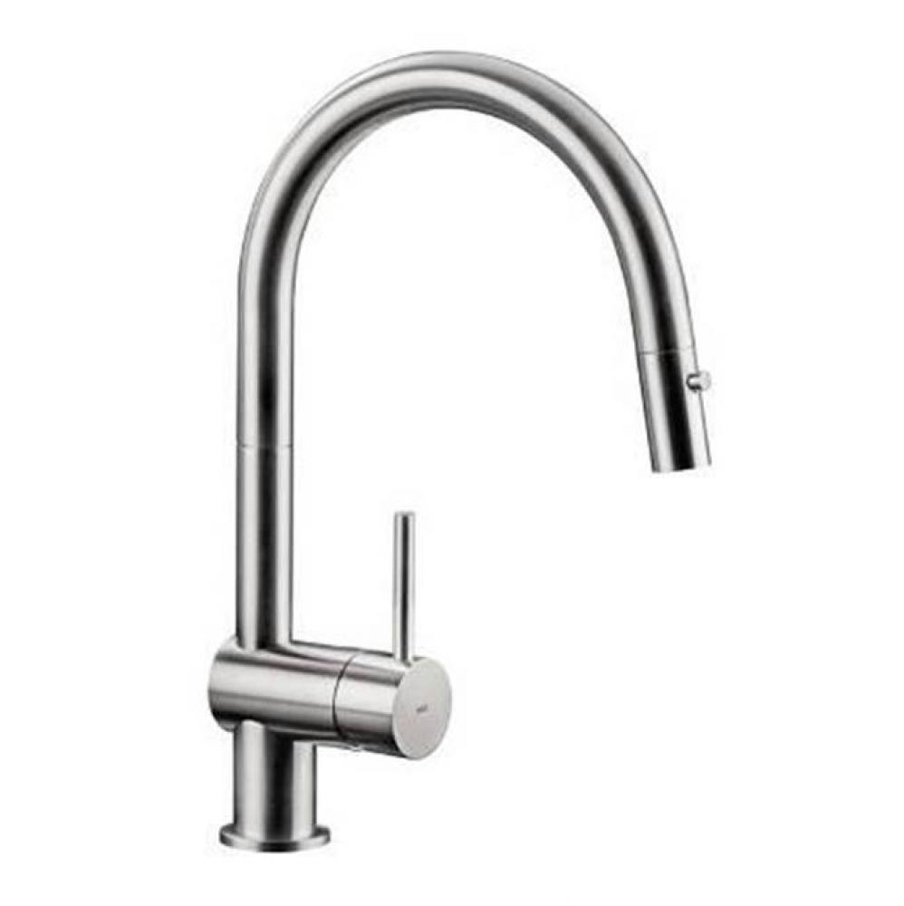 Pull Out Kitchen Faucet w/ Dual Spray SS toggle button - Matte