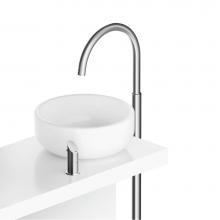 MGS CB217-M - Floor mounted basin column R spout with single lever mixer - no waste - Matte