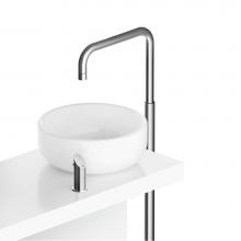 MGS CB221-M - Floor mounted basin column SQ spout with single lever mixer - no waste - Matte