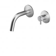 MGS ER279T-M - Single Lever Mixer and spout wall mounted - no waste - Matte Knurled handle