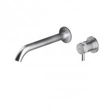 MGS ER291T-M - 2 hole wall mounted mixer - NO waste - Matte Knurled handle