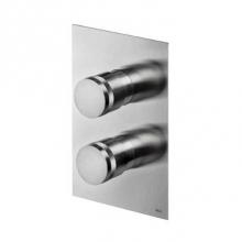 MGS ER440-M - Built-in Thermostatic Shower Mixer - 2 knobs: temperature + 2 way diverter - Matte