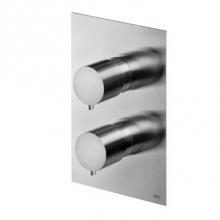 MGS MB449N-M - Built-in Thermostatic Shower Mixer - 2 knobs: temperature + 3 way diverter - Matte