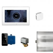 Mr. Steam XBTLRWHPC - XButler Steam Shower Control Package with iSteamX Control and Aroma Glass SteamHead in White Polis