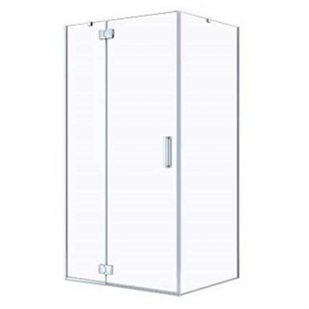 AZELIA 3660 Pivoting shower door, Chrome/Clear