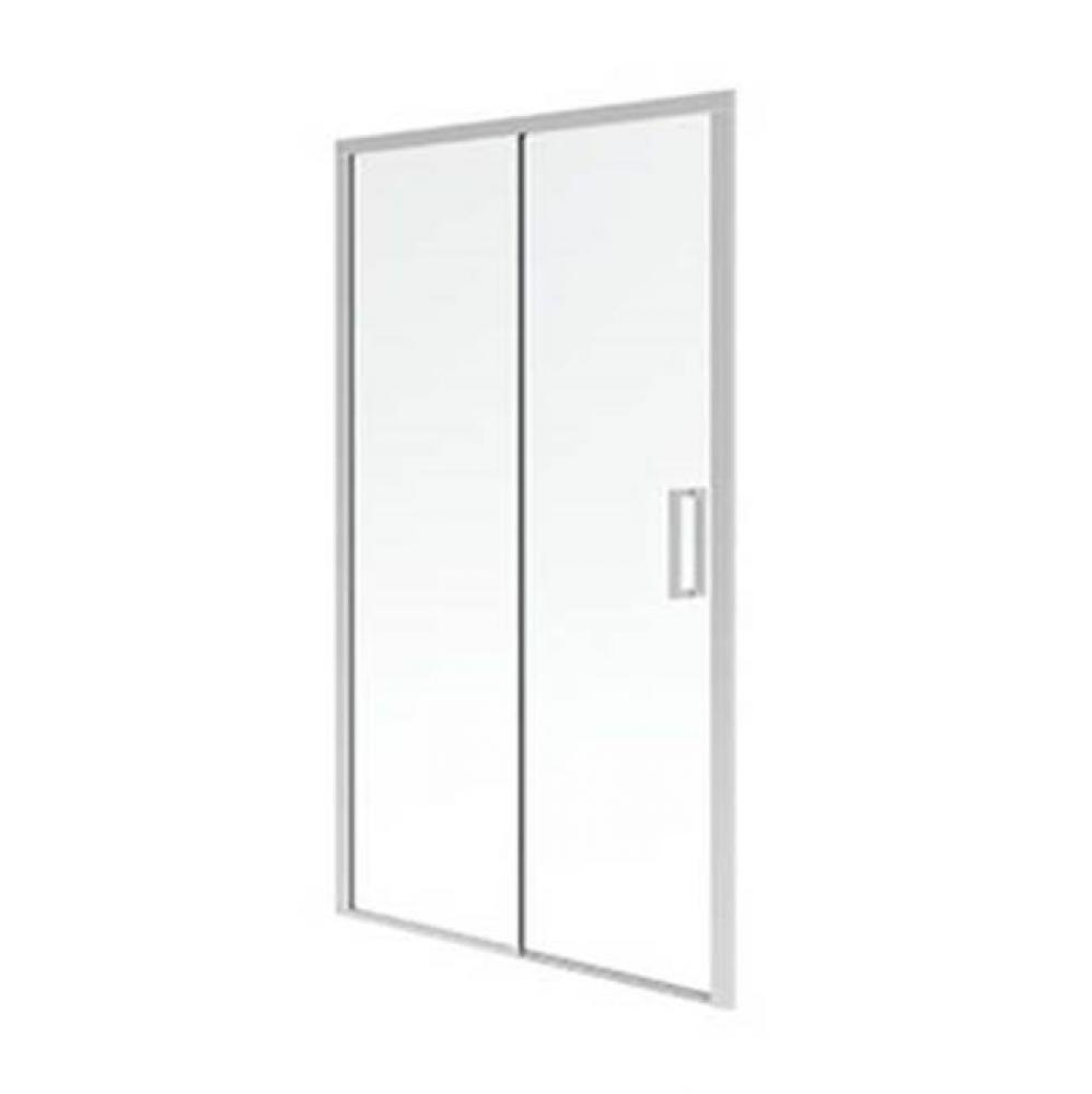 SELLA 48 6mm sliding shower door, Chrome/Clear