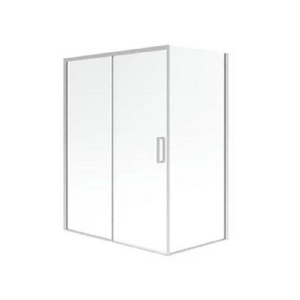 SELLA 3660 6mm sliding shower door, Chrome/Clear