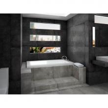 Neptune Rouge 10.22824.0000.10 - MUNICH bathtub 34x66, with Chrome Drain and Removable Overflow cover, White