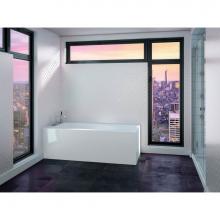 Neptune Rouge 15.23212.570015.10 - ZURICH Bathtub 32x60, with Left Tiling Flange and Skirt on 2 sides,Rouge-Air, Left Drain, White
