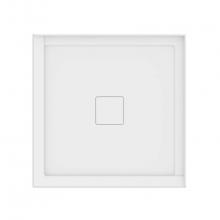 Neptune Rouge 21.16636.2070.10 - ROUGE shower base 36x36, Central Drain, with tiling flange 2 sides, White