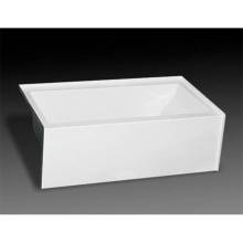 Oasis MBA-S-6032R WHT/VHS WHT/APA-MB-60 - 60'' x 32'' x 18.25''/White, Acrylic / Minimalist - Bath / End Drain