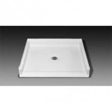 Oasis SB-MD-3837 WHT - G 38x37 CDrn NSeat MinDam Shower Base