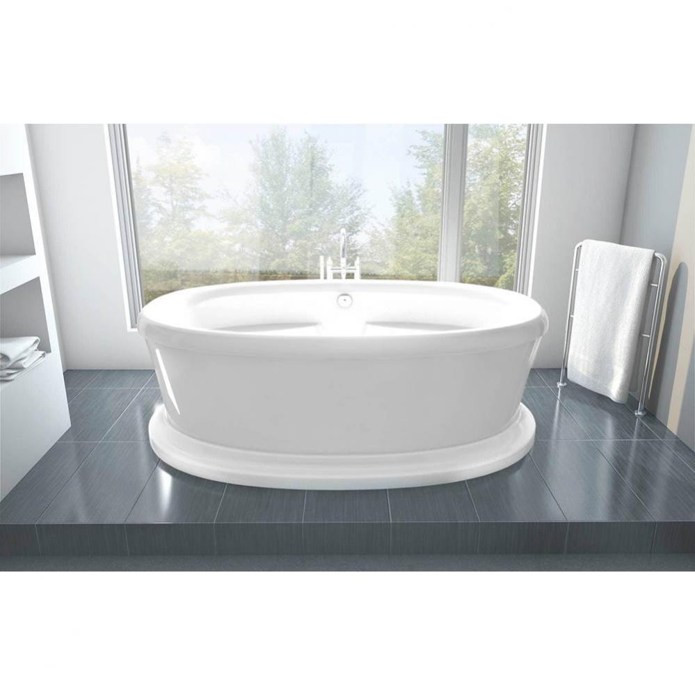 Legende Freestanding 71 x 41,5, AeroMassage Bathtub, Glossy White