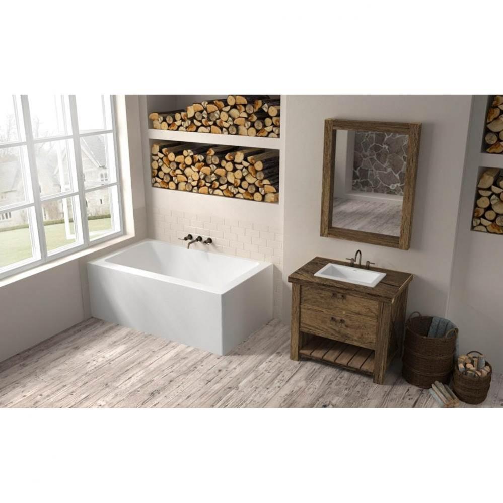 Loft Alcove 60 x 31, Soaking Bathtub, Glossy White