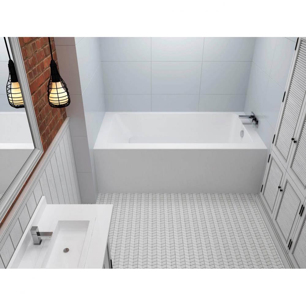 Loft Alcove 60 x 31, Soaking Bathtub, Glossy White