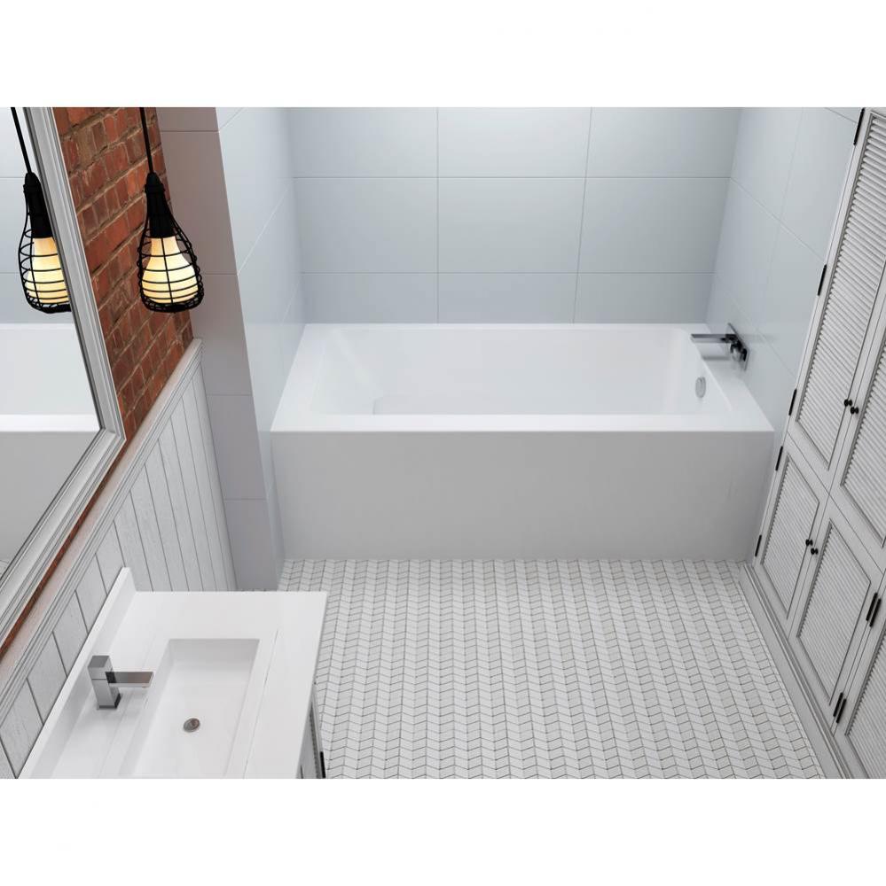 Loft Alcove 66 x 31, ComfortAir Bathtub, Glossy White