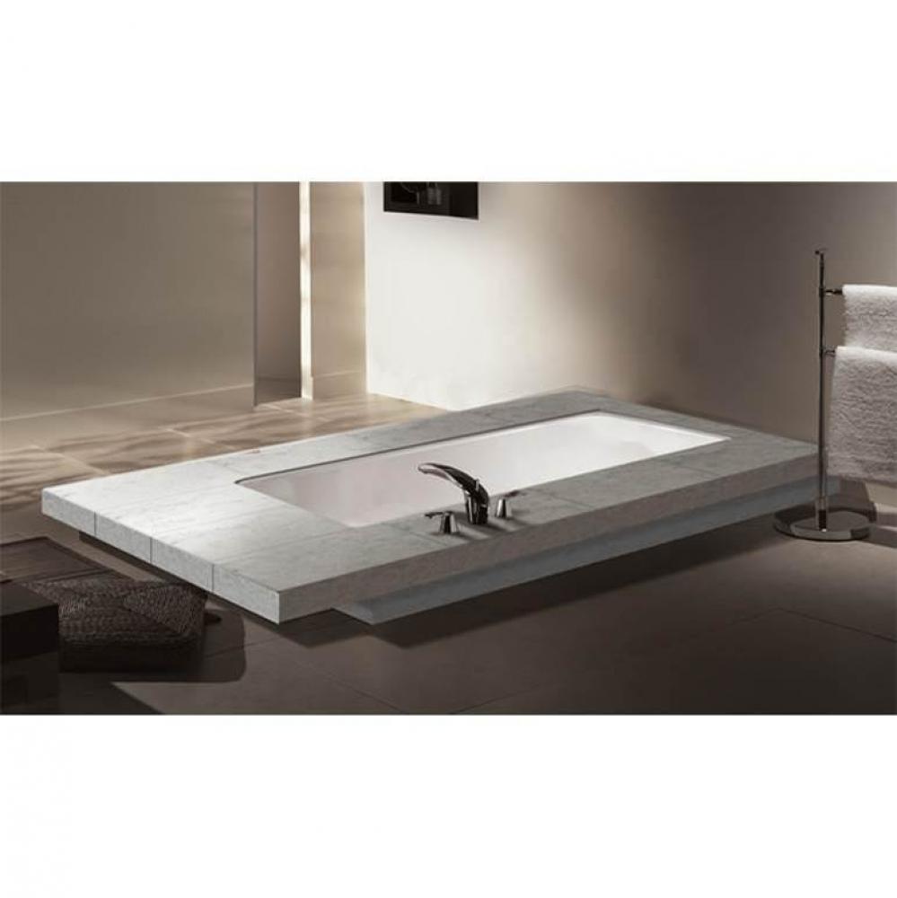 Liberty Deck Mount 72 x 32, AeroMassage Bathtub, Glossy White