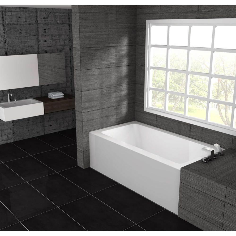 Pure Alcove 60 x 30, ComfortAir Bathtub, Glossy White