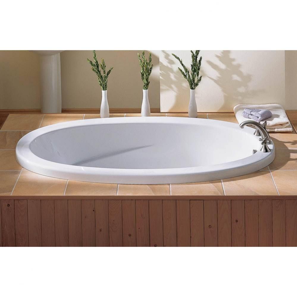 Rose Deck Mount 60 x 35, Soaking Bathtub, Glossy White