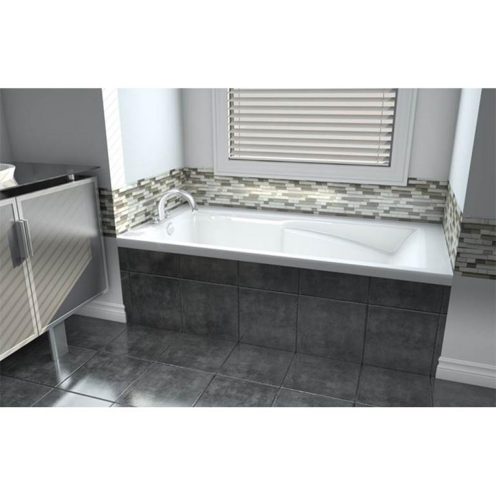 Sublime Alcove 60 x 30, ComfortAir Bathtub, Glossy White