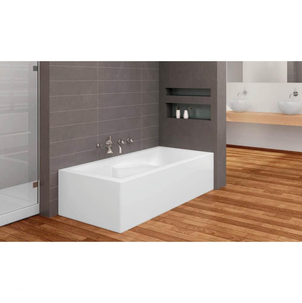 Suite 2 Sides (Front And Left) 66 x 31, SuperAeroMassage Bathtub, Glossy White