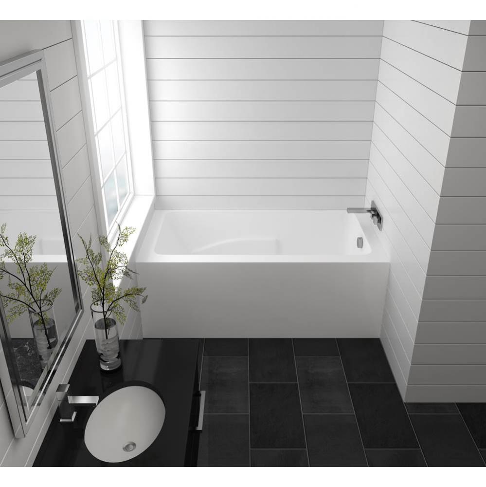 Suite Alcove 66 x 31, Soaking Bathtub, Glossy White
