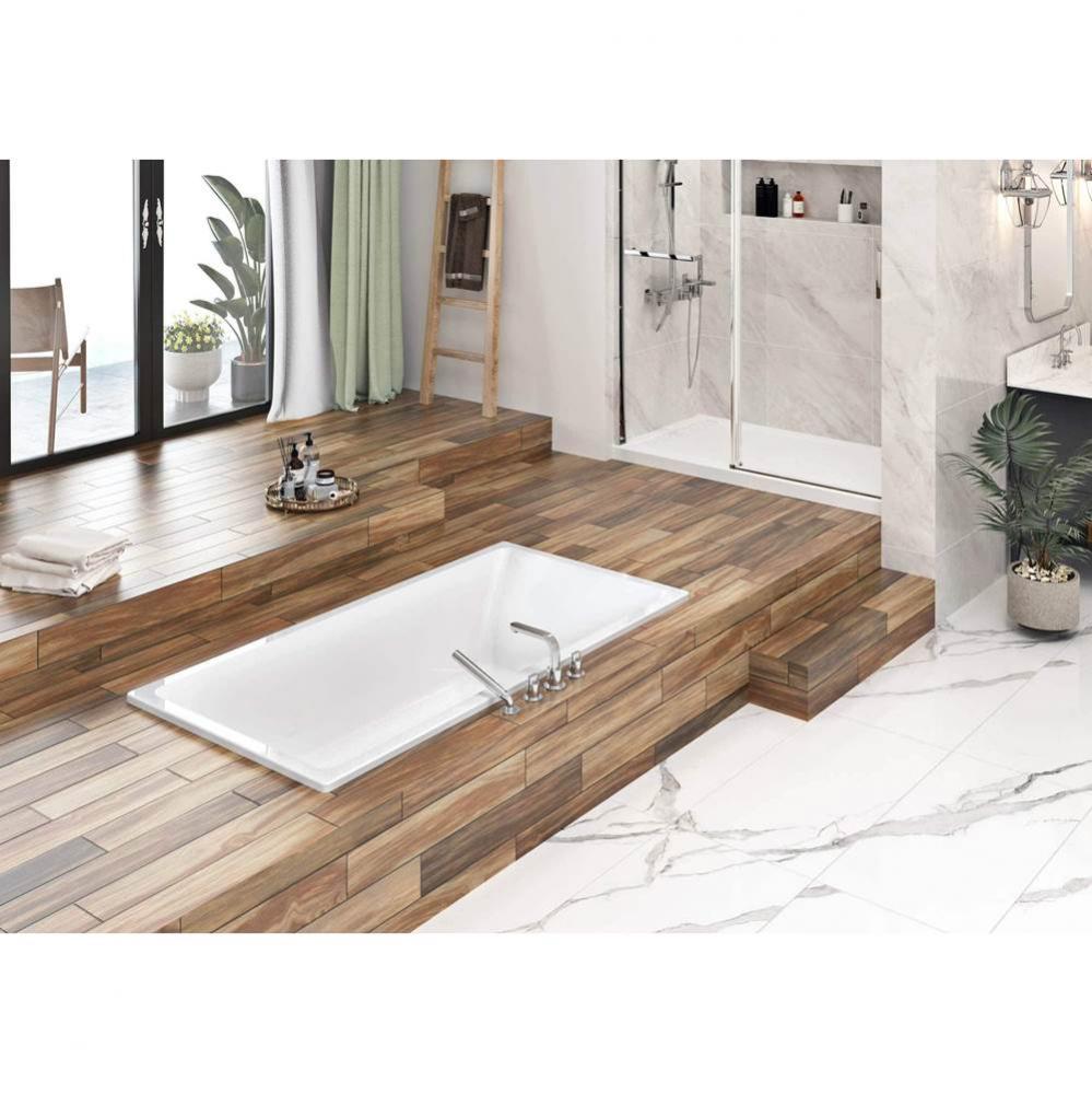 Viele Deck Mount 72 x 36, Soaking Bathtub, Glossy White