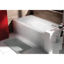 Oceania Baths CI6030LAM01 - City 60 x 30, Alcove AeroMassage Bathtub, Glossy White