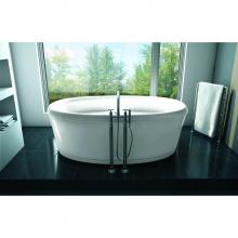 Oceania Baths LE42FSLI01 - Legende Freestanding 71 x 41,5, Soaking Bathtub, Glossy White