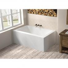 Oceania Baths LO6631RSFR01 - Loft 2 Sides 66 x 31, Soaking Bathtub, Glossy White