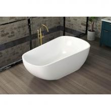 Oceania Baths MU6701 - Muskoka Freestanding 67 x 36, Soaking Bathtub, Glossy White