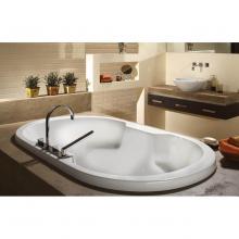 Oceania Baths SO66CA01 - Sophia Deck Mount 66 x 36, ComfortAir Bathtub, Glossy White