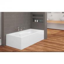 Oceania Baths SU6631LSFLRCA01 - Suite 3 Sides 66 x 31, ComfortAir Bathtub, Glossy White