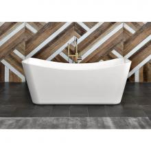 Oceania Baths PR7001 - Primrose Freestanding 70 x 36, Soaking Bathtub, Glossy White