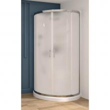 Oceania Baths PRE3450 - Reality Sliding 34 x 34,  Shower Doors, Chrome, 6mm Discretion glass