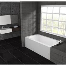 Oceania Baths PU6030L01 - Pure Alcove 60 x 30, Soaking Bathtub, Glossy White
