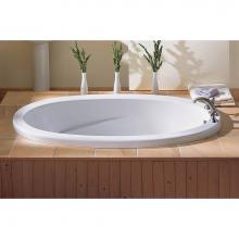 Oceania Baths RO6001 - Rose Deck Mount 60 x 35, Soaking Bathtub, Glossy White