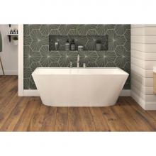 Oceania Baths RU6201 - Rupert Freestanding 62 x 34, Soaking Bathtub, Glossy White