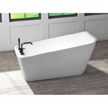 Oceania Baths SI63DMF01 - Sikome Freestanding 63 x 31, Soaking Bathtub, Glossy White