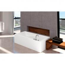 Oceania Baths SU6031LSFLRSA01 - Suite 3 Sides (Front, Left And Right) 60 x 31, SuperAeroMassage Bathtub, Glossy White