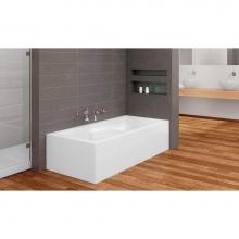 Oceania Baths SU6631RSFLSA01 - Suite 2 Sides (Front And Left) 66 x 31, SuperAeroMassage Bathtub, Glossy White