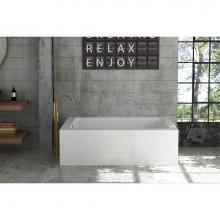 Oceania Baths UR6031RSFLR01 - Urbania 3 Sides (Front, Left And Right) 60 x 31, Soaking Bathtub, Glossy White