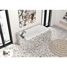 Oceania Baths VI603001 - Viele Deck Mount 60 x 30, Soaking Bathtub, Glossy White
